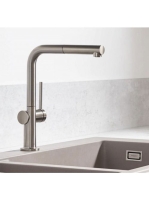 Hansgrohe Talis M54 rozsdamentes acél hatású konyhai csaptelep 270, kihúzható zuhanyfejjel 72809800