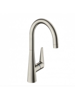 Hansgrohe Talis M51 mosogató csaptelep elforgatható kifolyóval, rozsdamentes acél hatású 72810800