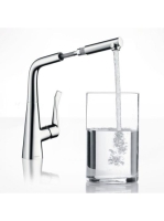Hansgrohe Metris M71 króm konyhai csaptelep 320, kihúzható kifolyóval 73812000