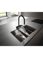 Hansgrohe Aquno Select M81 konyhai csaptelep 170, kihúzható kifolyóval, 3jet, matt fekete 73837670