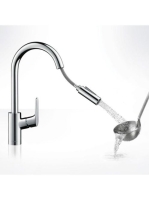 Hansgrohe Focus M41 konyhai csaptelep, kihúzható zuhanyfejjel, sBox, króm 73880000