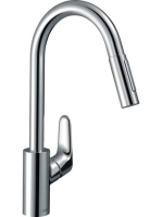 Hansgrohe Focus M41 konyhai csaptelep kihúzható fejjel, EcoSmart, króm 73895000