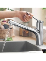 Hansgrohe Zesis M33 Konyhai csaptelep 2jet, kihúzható kifolyóval, króm 74800000