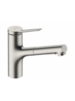Hansgrohe Zesis M33 Konyhai csaptelep 2jet, kihúzható kifolyóval, rozsdamentes acél hatású 74800800