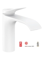 Hansgrohe Vivenis Egykaros mosdócsaptelep 110 hidegindítású, automata lefolyógarnitúrával, matt fehér 75023700