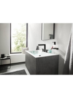 Hansgrohe Finoris 3 lyukú mosdócsaptelep 160, push-open lefolyógarnitúrával, matt fekete 76034670
