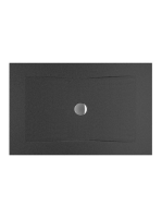 Jika Pure fekete zuhanytálca 130x90cm 2164230160001 - Fürdős