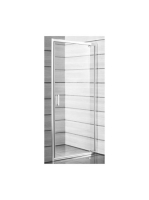 Jika Lyra Plus zuhanyajtó 80x190 cm, átlátszó üveg, fehér pr