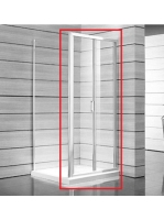 Jika Lyra Plus harmonika zuhanyajtó 90x190 cm, átlátszó stri