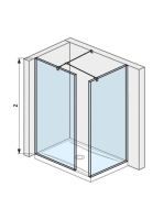 Jika Pure sarok üvegfal 80x80cm 2684250026681 - Fürdőszoba -