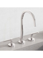 Kludi Nova Fonte Puristic háromlyukú mosdócsaptelep lefolyóg