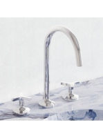 Kludi Nova Fonte Déco háromlyukú ECO mosdócsaptelep lefolyóg