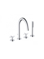 Kludi Nova Fonte Classic kádperemre szerelhető 4 lyukas kád/