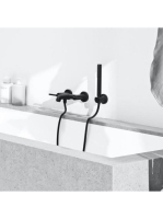 Kludi Nova Fonte Puristic fekete kád és zuhanycsaptelep 2054