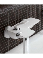 Kludi Balance egykaros króm/fehér kádtöltő- és zuhanycsap 52