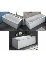 Kolpa-San előlap, oldallap és kádvázszett 170x70 cm-es kádho