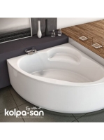 Kolpa San Royal beépíthető sarok kádtest 120x120 cm, fehér 7