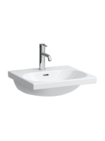 Laufen Lua kerámia mosdó 50x46 cm egy csaplyukkal és túlfoly