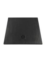 Marmy Basalto 80x80 zuhanytálca Cavalli Black 808112808054 +