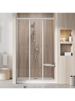 Ravak Supernova ASDP3-110 zuhanyajtó Transparent üveg, szaté