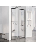 Ravak Pivot PDOP2-100 zuhanyajtó (fekete-Transparent) 03GA03