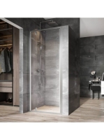 Ravak Nexty NDOP1-90 Zuhanyajtó átlátszó üveggel, szatén ker