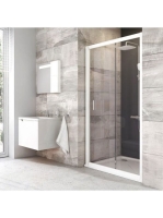 Ravak Blix BLDP2-120 zuhanyajtó (fehér-Transparent) 0PVG0100