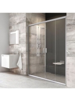 Ravak Blix BLDP4-120 zuhanyajtó (szatén-Transparent) 0YVG0U0