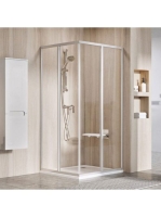 Ravak Supernova SRV2-90 sarokbelépős zuhanykabin (szatén+Tra