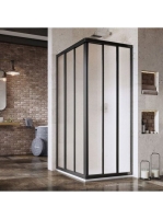 Ravak Supernova ASRV3-75 sarokbelépős zuhanykabin (fekete+Gr