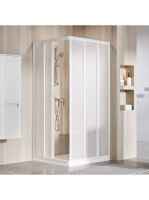 Ravak Supernova ASRV3-80 sarokbelépős zuhanykabin (fehér+Pea