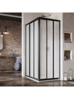 Ravak Supernova ASRV3-80 sarokbelépős zuhanykabin (fekete+Pe