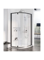 Ravak Pivot íves zuhanykabin PSKK3-100 fekete/transparent 37