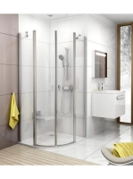 Ravak Chrome CSKK4-80 zuhanykabin (fényes alumínium-transpar