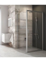 Ravak Blix BLPS-90 zuhanyfal (szatén-transparent) 9BH70U00Z1