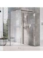 Ravak Walk-In Corner 120/90 zuhanykabin (fekete-Transparent)