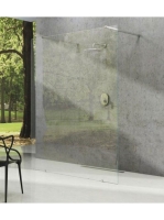 Ravak Walk-In Free 140 zuhanyfal (fényes alu - Transparent)