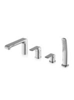 Ravak Flat kádperemre szerelhető csaptelep, króm X070120 - F