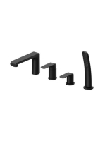 Ravak FL 026.20 Kádperemre csaptelep szett, matt fekete X070