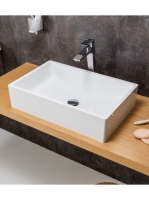 Ravak FORMY 01 500 D mosdó túlfolyó nélkül, fehér XJL0125000