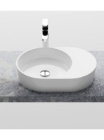 Ravak MOON 2S mosdó, túlfolyó nélkül, fehér XJN01300003 - Fü