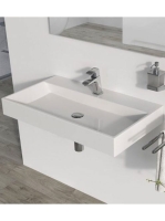 Ravak Natural 800 mosdó (fehér) nyílással XJO01280000 - Fürd