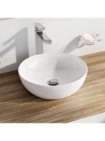 Ravak Uni 400 B Slim kerek kerámiamosdó, fehér XJX01140003 -