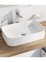 Ravak Ceramic 550 Slim R kerámia mosdó túlfolyó és csapfurat