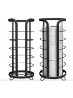 Tutumi álló WC papír taró, matt fekete REA-07014 - Fürdőszob