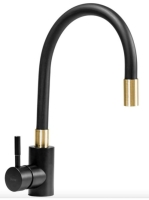 Rea Clever álló konyhai csaptelep hajlítható kifolyóval, fek