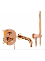 Rea Lungo rejtett fürdőkád csaptelep boxal és zuhanyszettel,