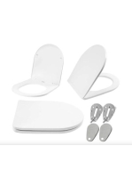 Rea Flat Soft Close Duroplast WC ülőke 36x42,5 cm, fehér REA