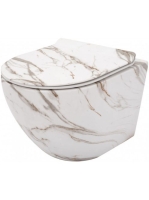 Rea Carlos perem nélküli fali WC csésze 37x49,5 cm mélyöblít