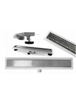 Rea Neo Pure lineáris zuhanylefolyó szett 60 cm, króm REA-G0